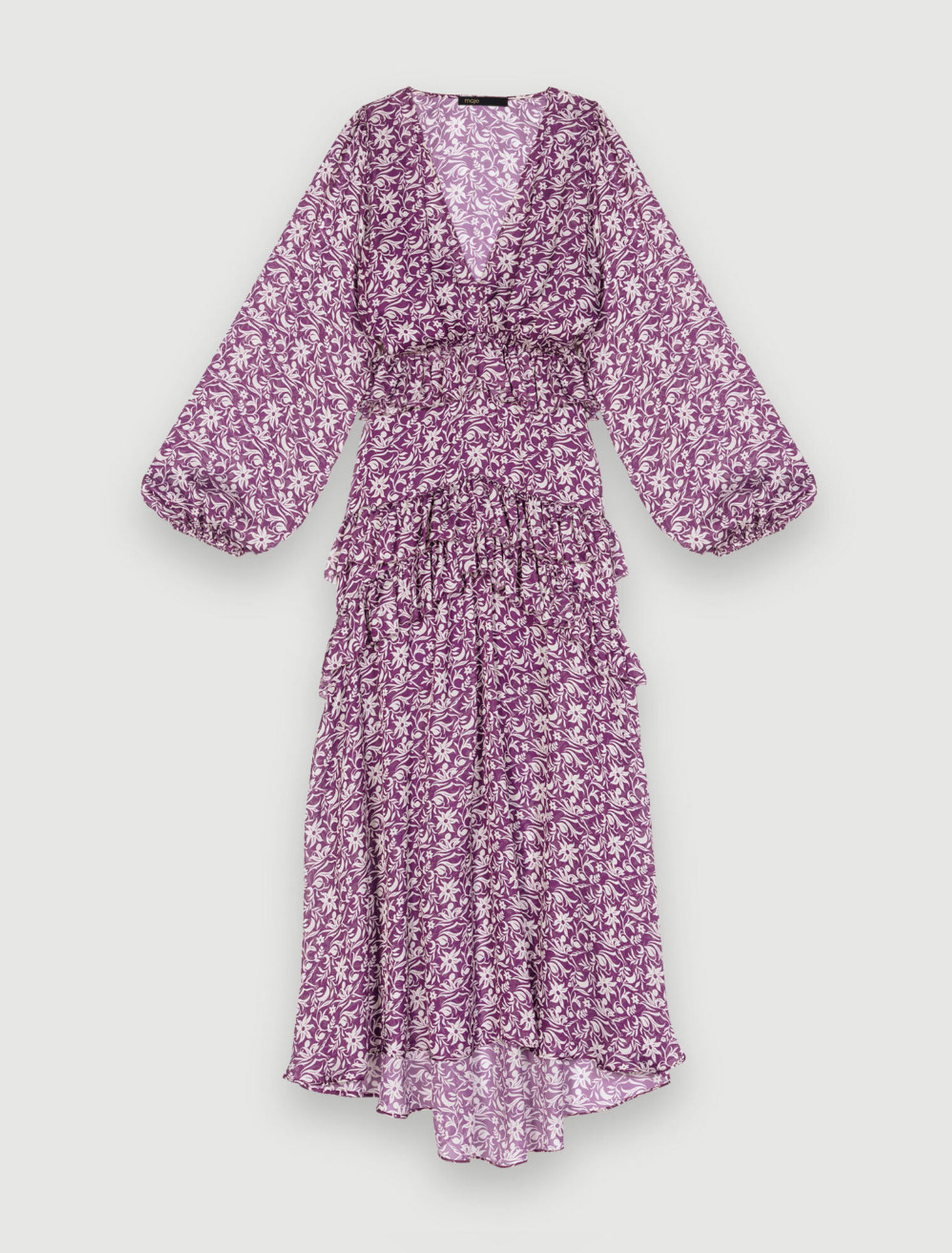 Langes Kleid mit Blumenprint