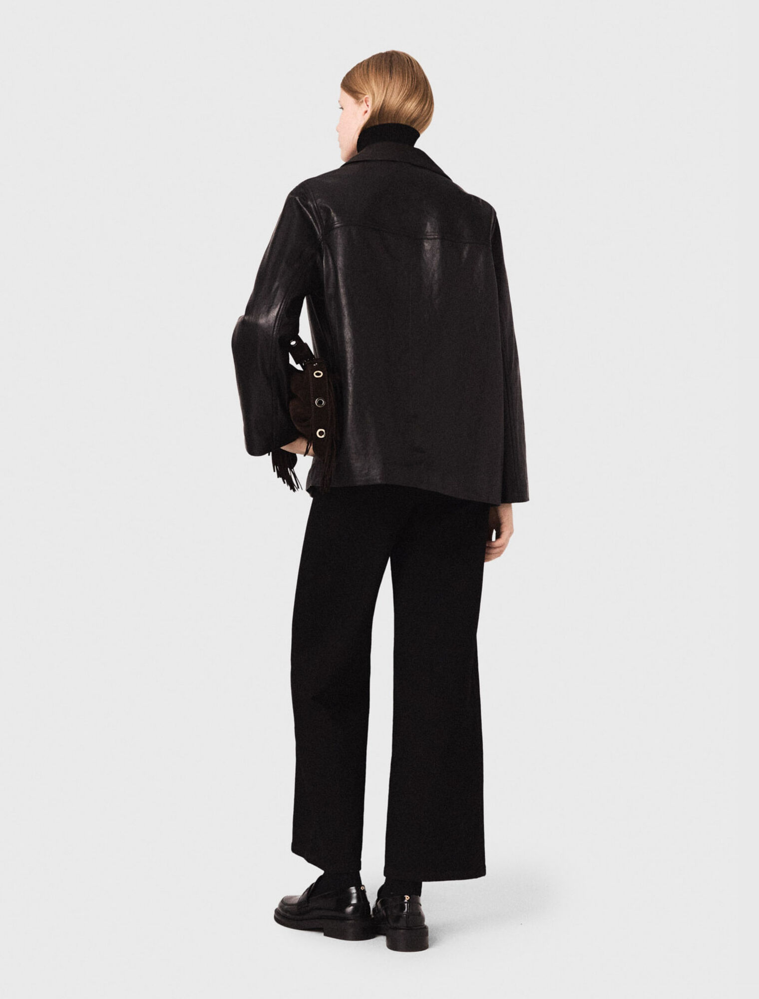 Gesteppte Lederjacke