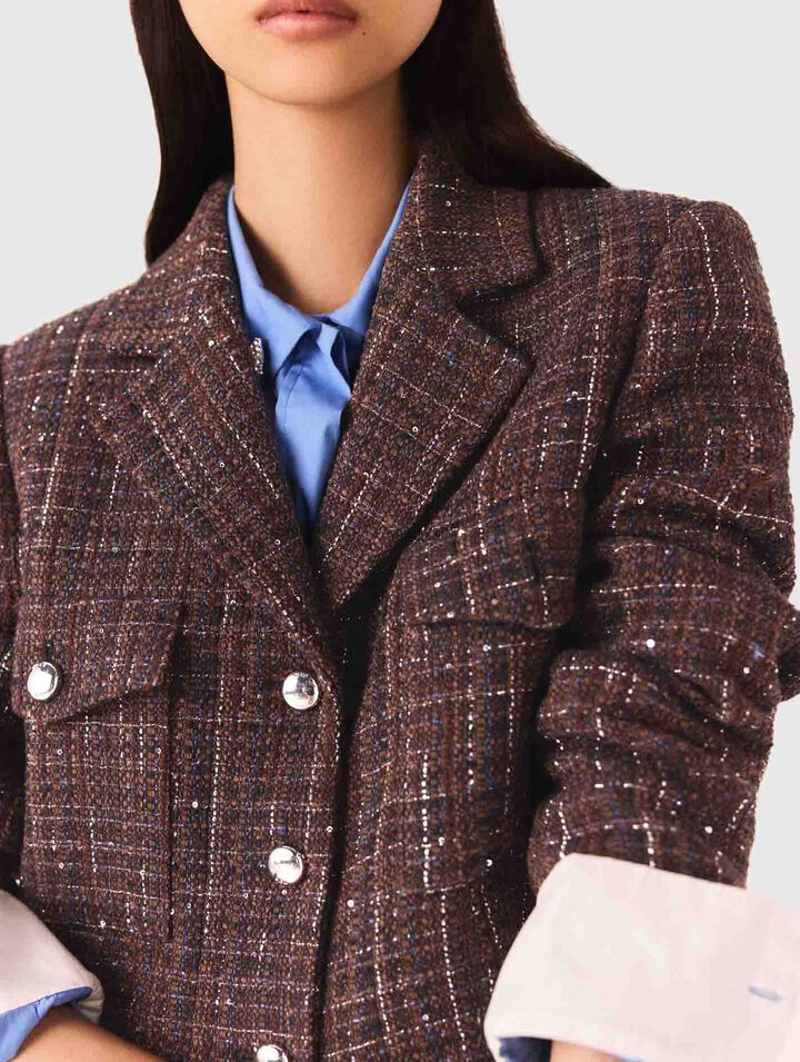Kurze Tweedjacke