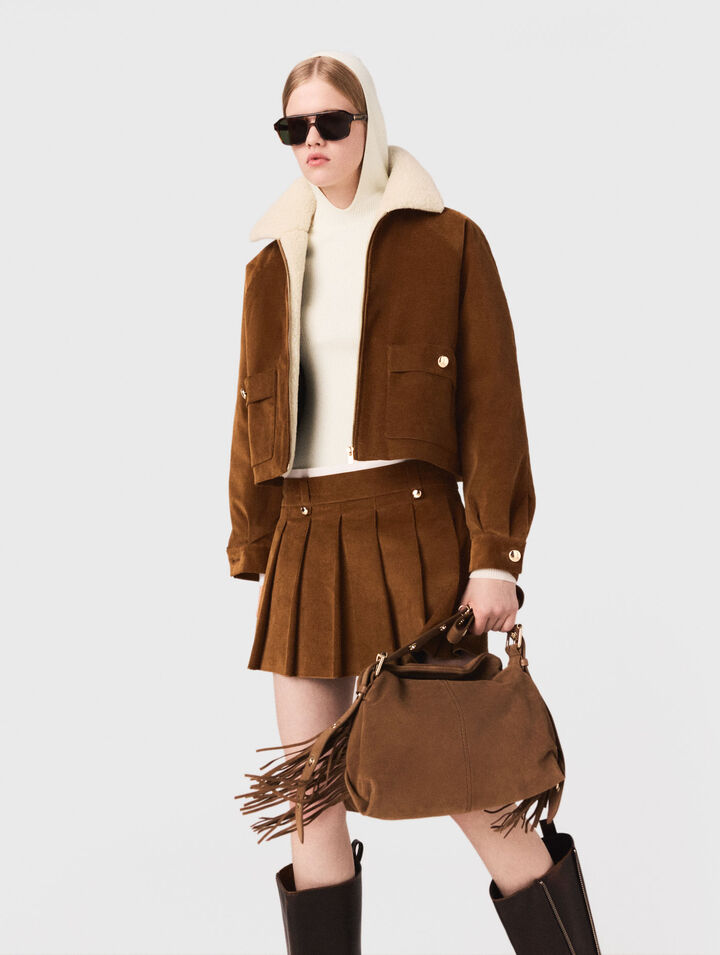Kurze Cordjacke