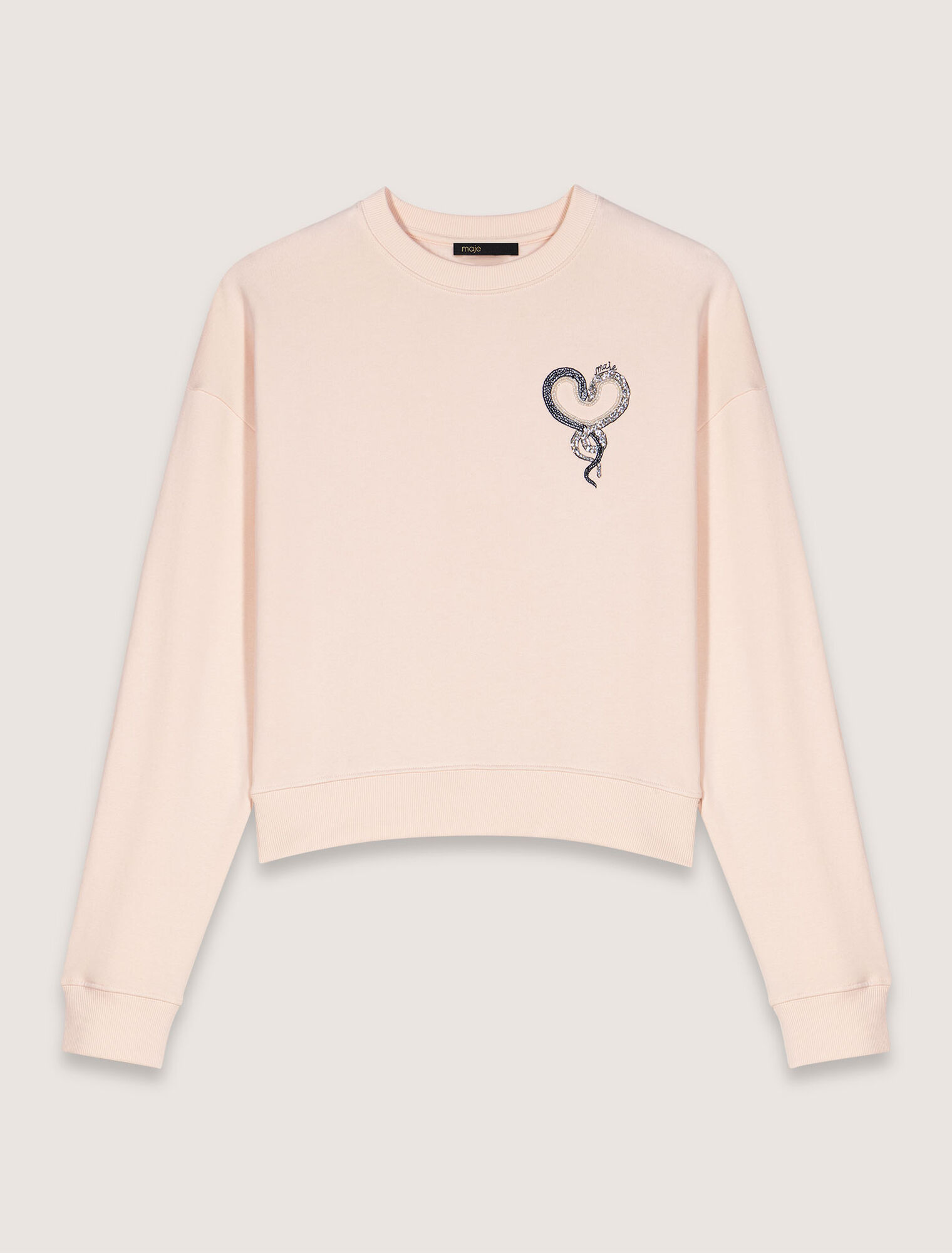 Sweatshirt mit Stickerei