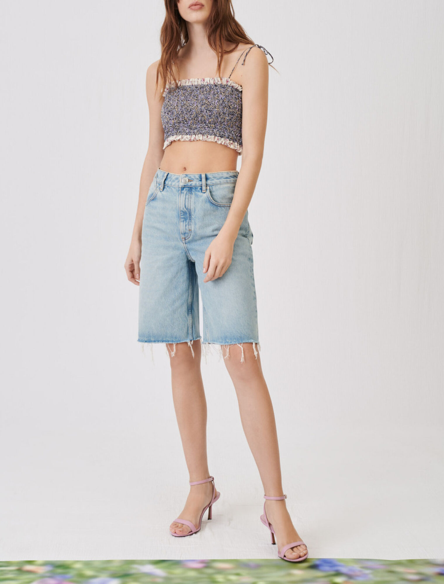 Gerade geschnittene Bermuda-Shorts
