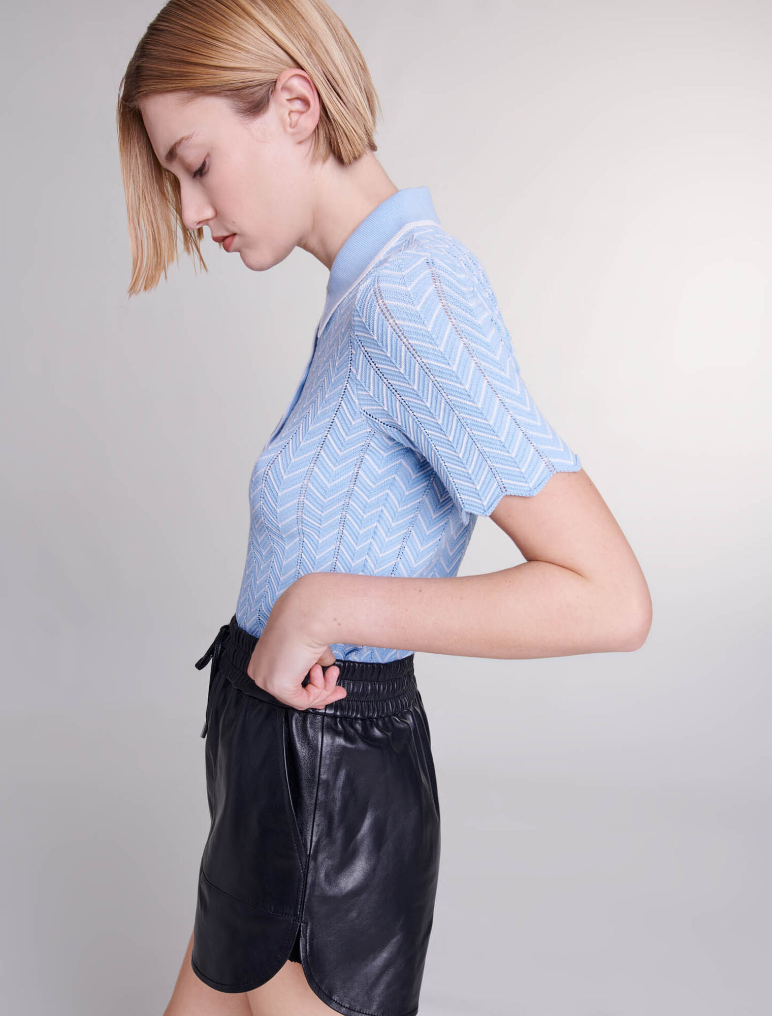 Shorts aus Leder