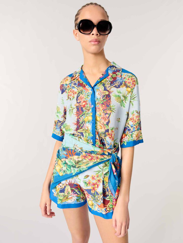 Gemusterte Shorts