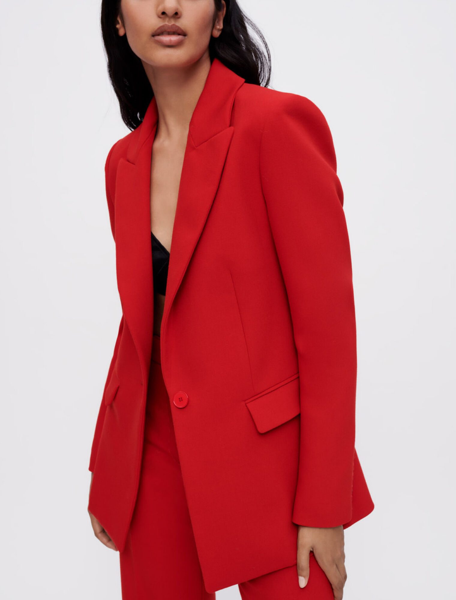 Rote Schneiderjacke