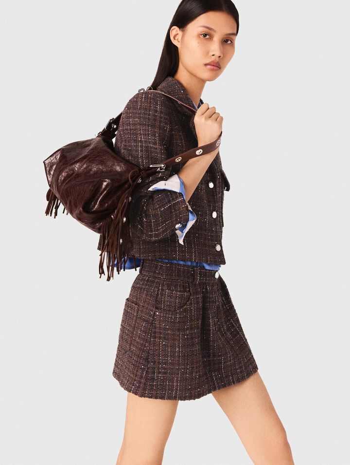 Kurze Tweedjacke