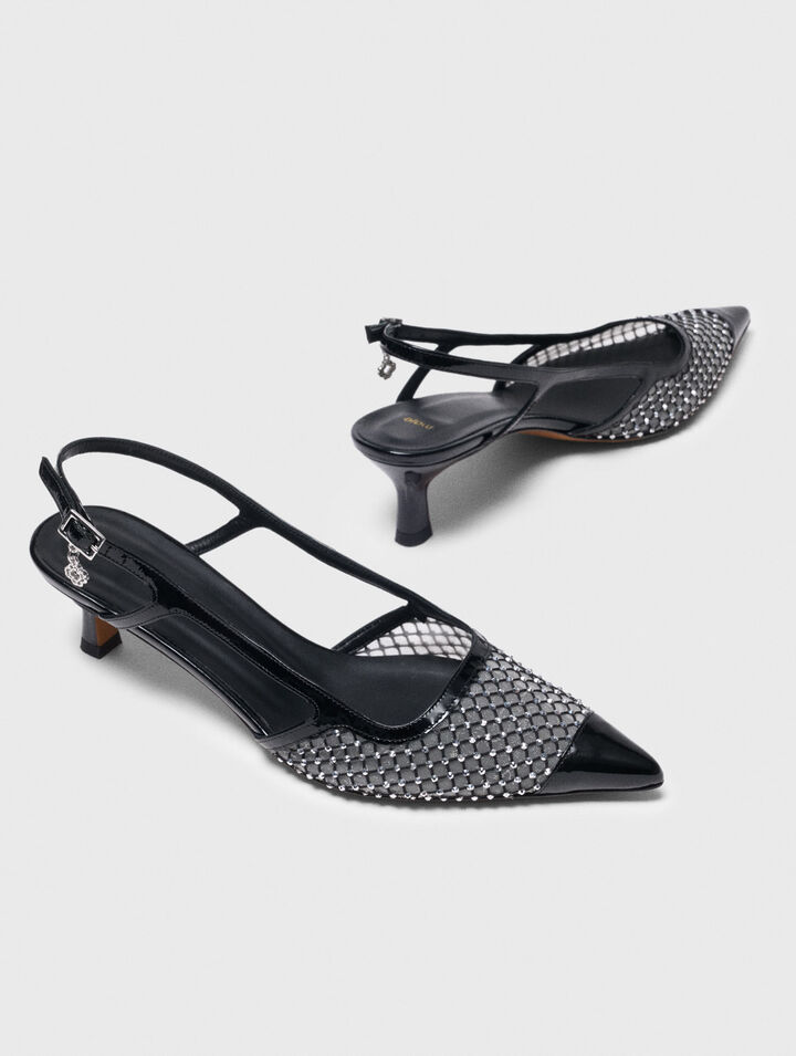 Mesh-Pumps mit Strass