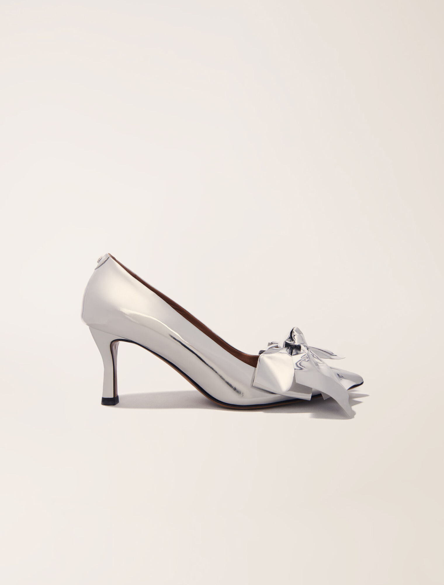 Lederpumps mit Schleifen-Detail