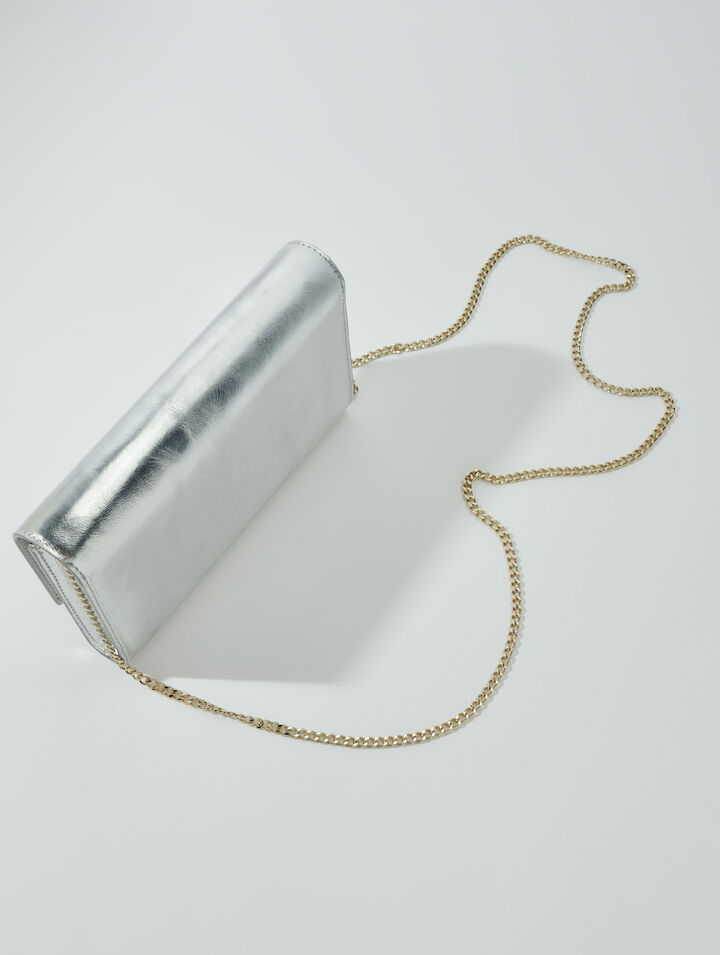 Brieftasche in Metallic-Optik