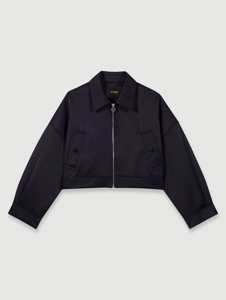 Blouson aus Satin