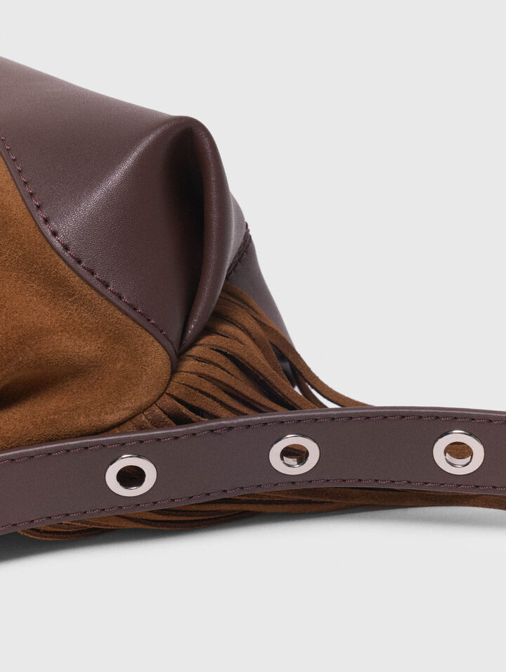 Tasche Miss M Mini, Leder & Wildleder