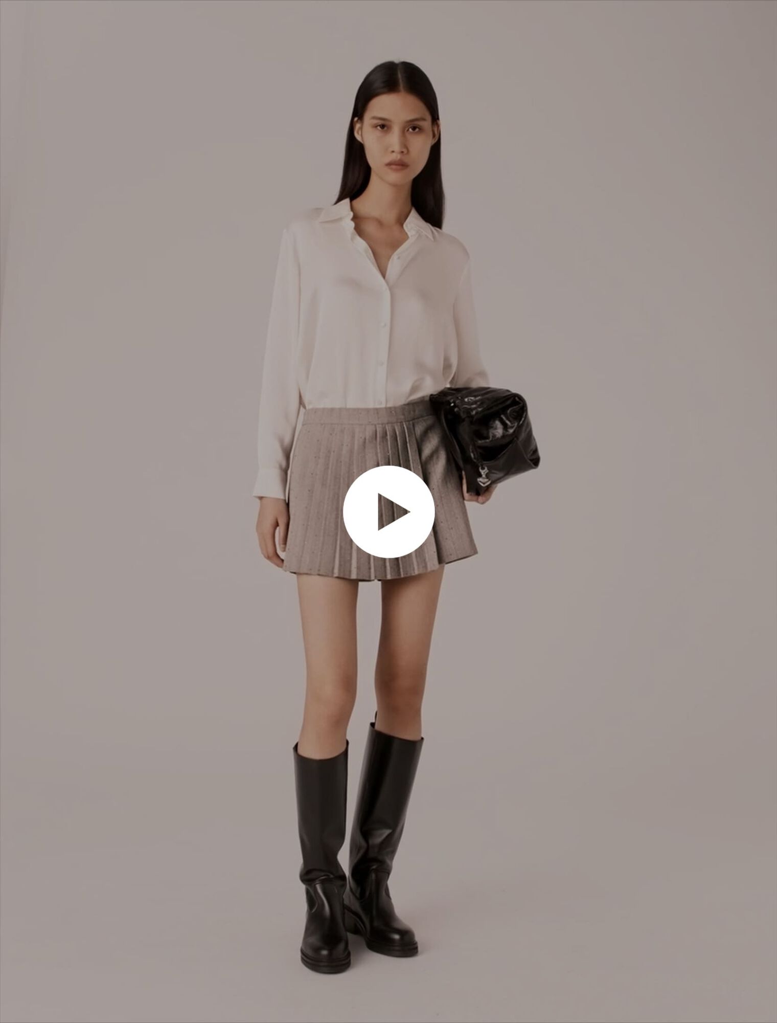 Weiße Hemdbluse aus Seide