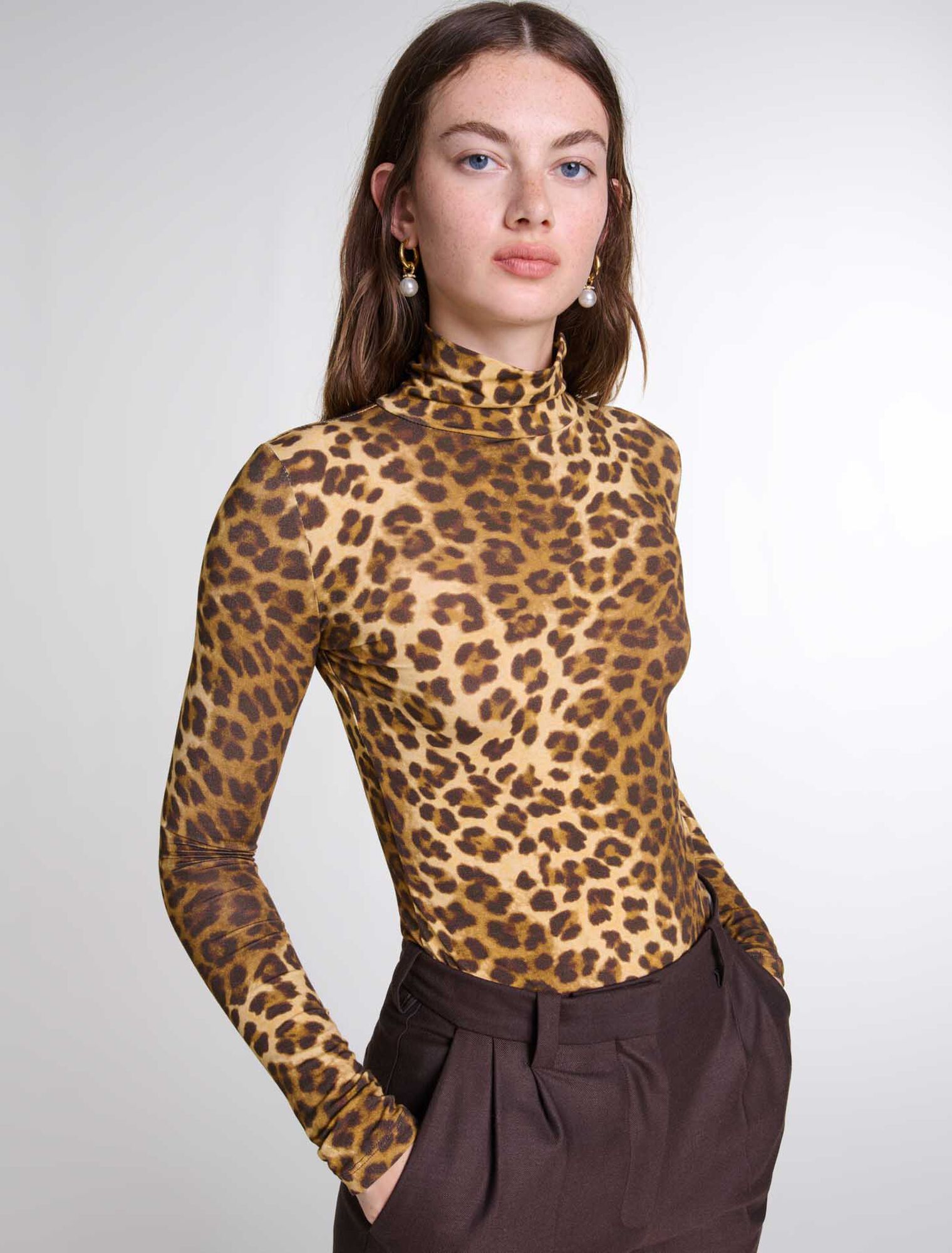 Pullover mit Leopardenprint