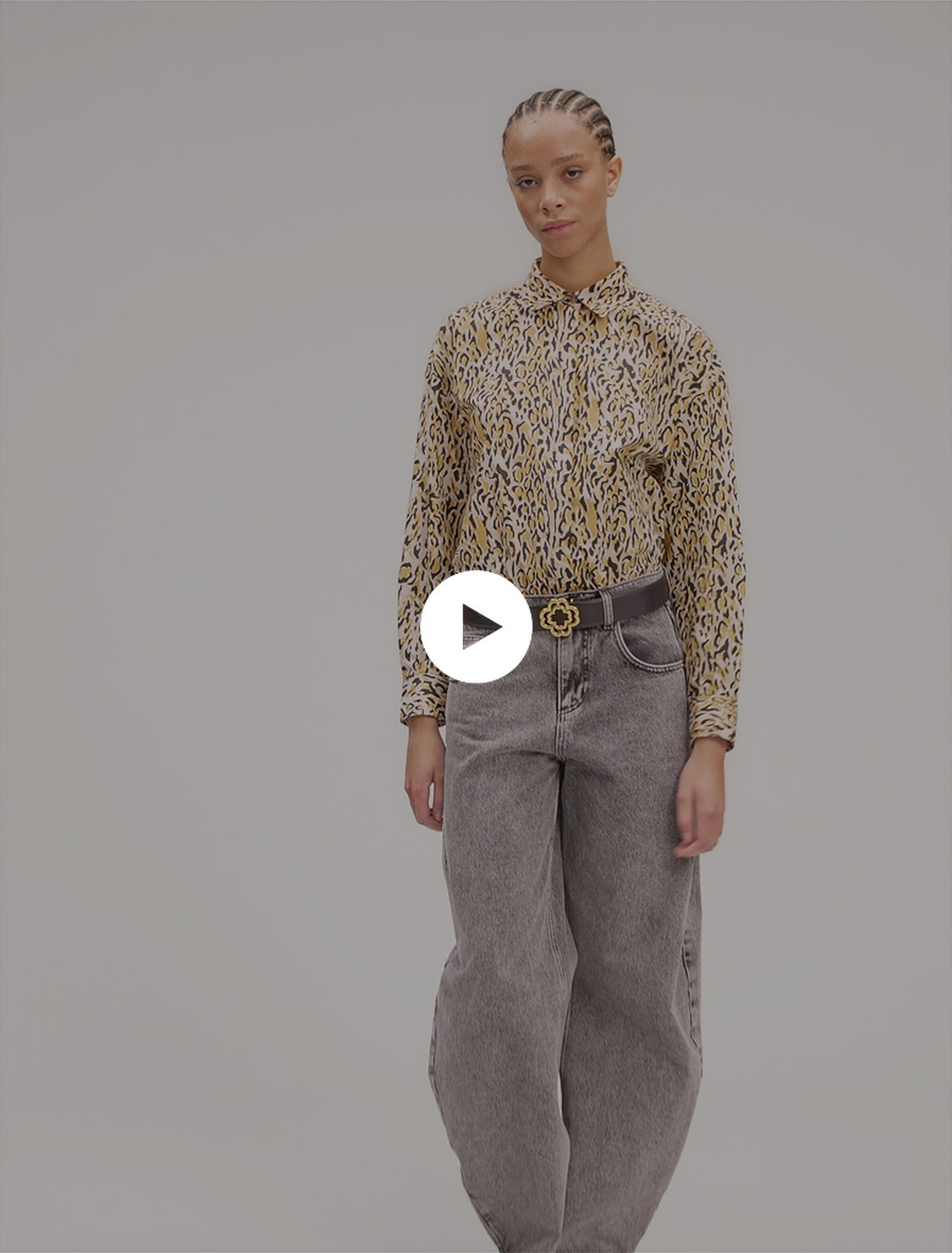 Hemd mit Leoparden-Print
