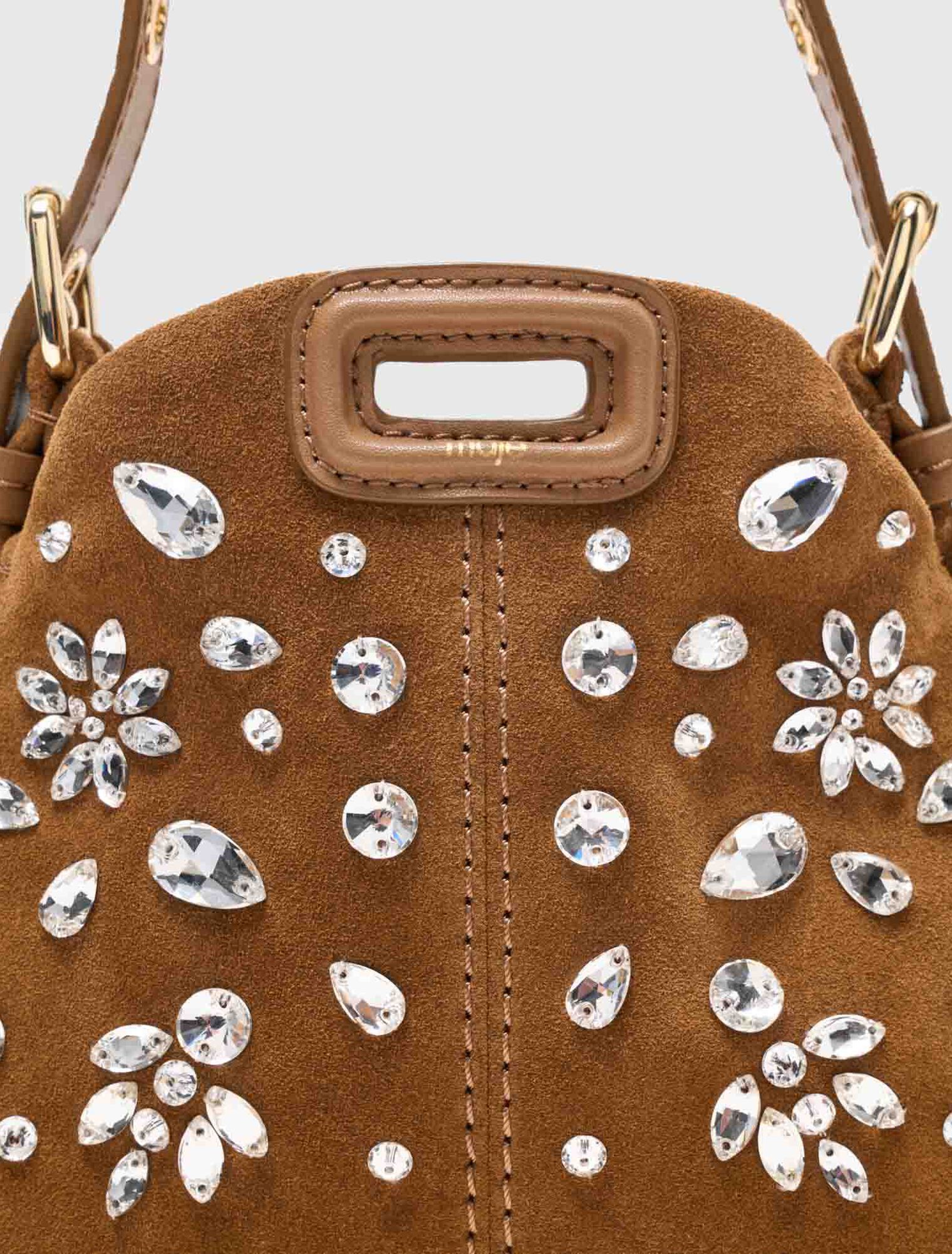 Micro-Tasche Miss M mit Strass