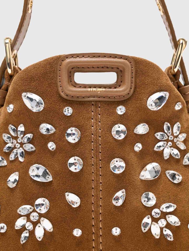 Micro-Tasche Miss M mit Strass