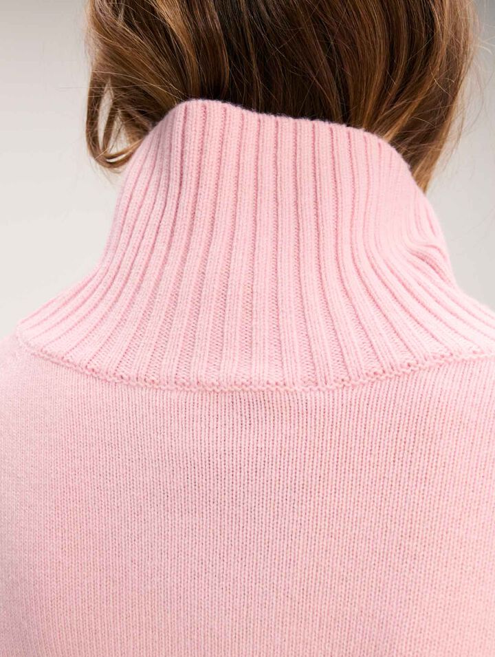 Kaschmir-Wolle-Rollkragenpullover