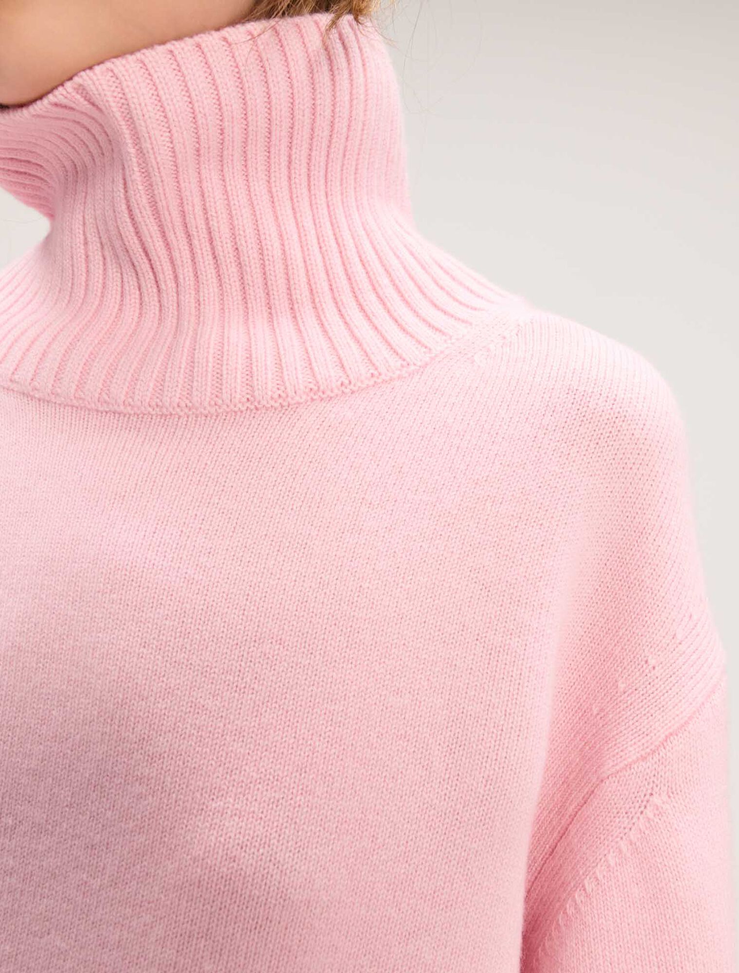 Kaschmir-Wolle-Rollkragenpullover