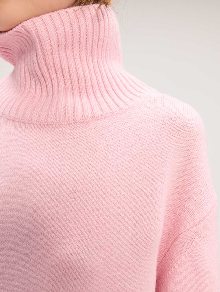 Kaschmir-Wolle-Rollkragenpullover