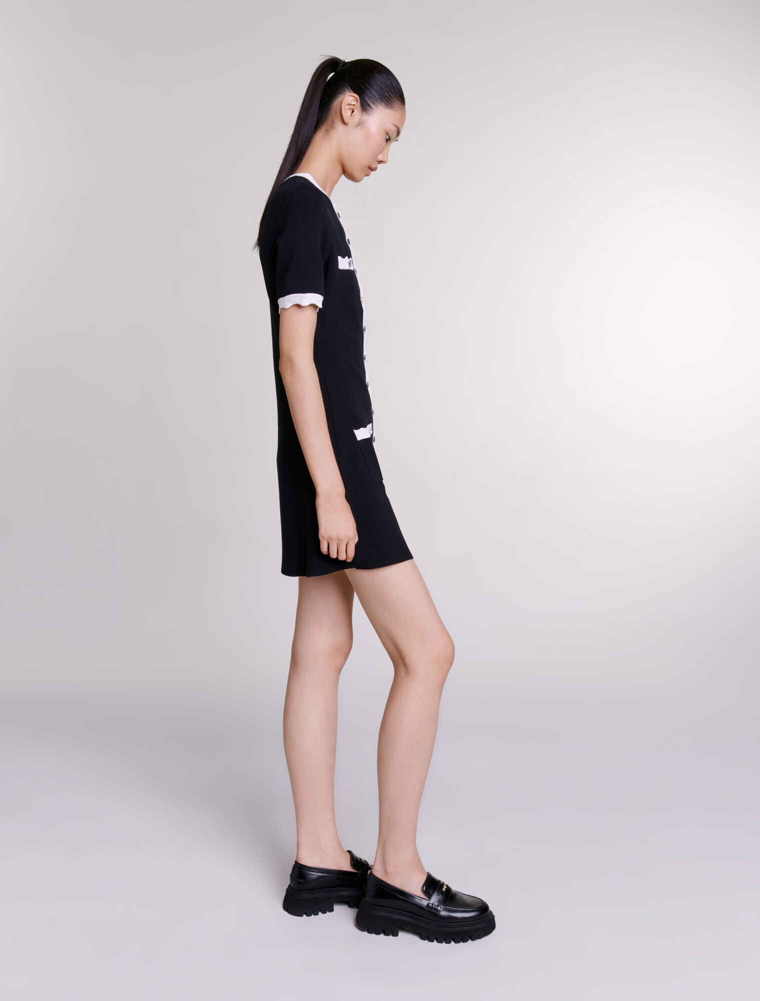 Kurzes Strickkleid