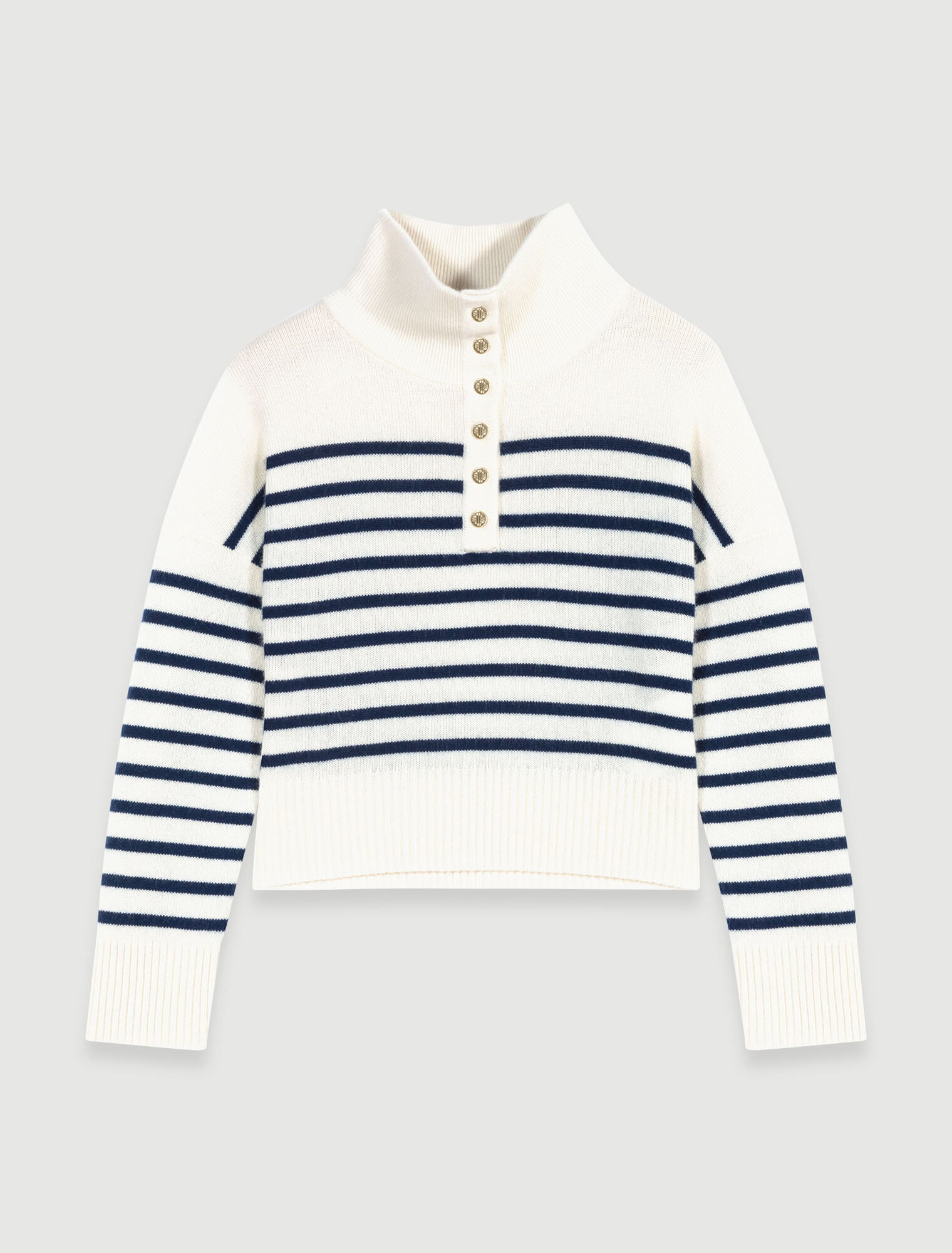 Gestreifter Kaschmirpullover