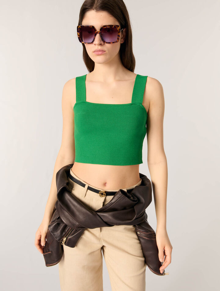 Crop Top aus Strick