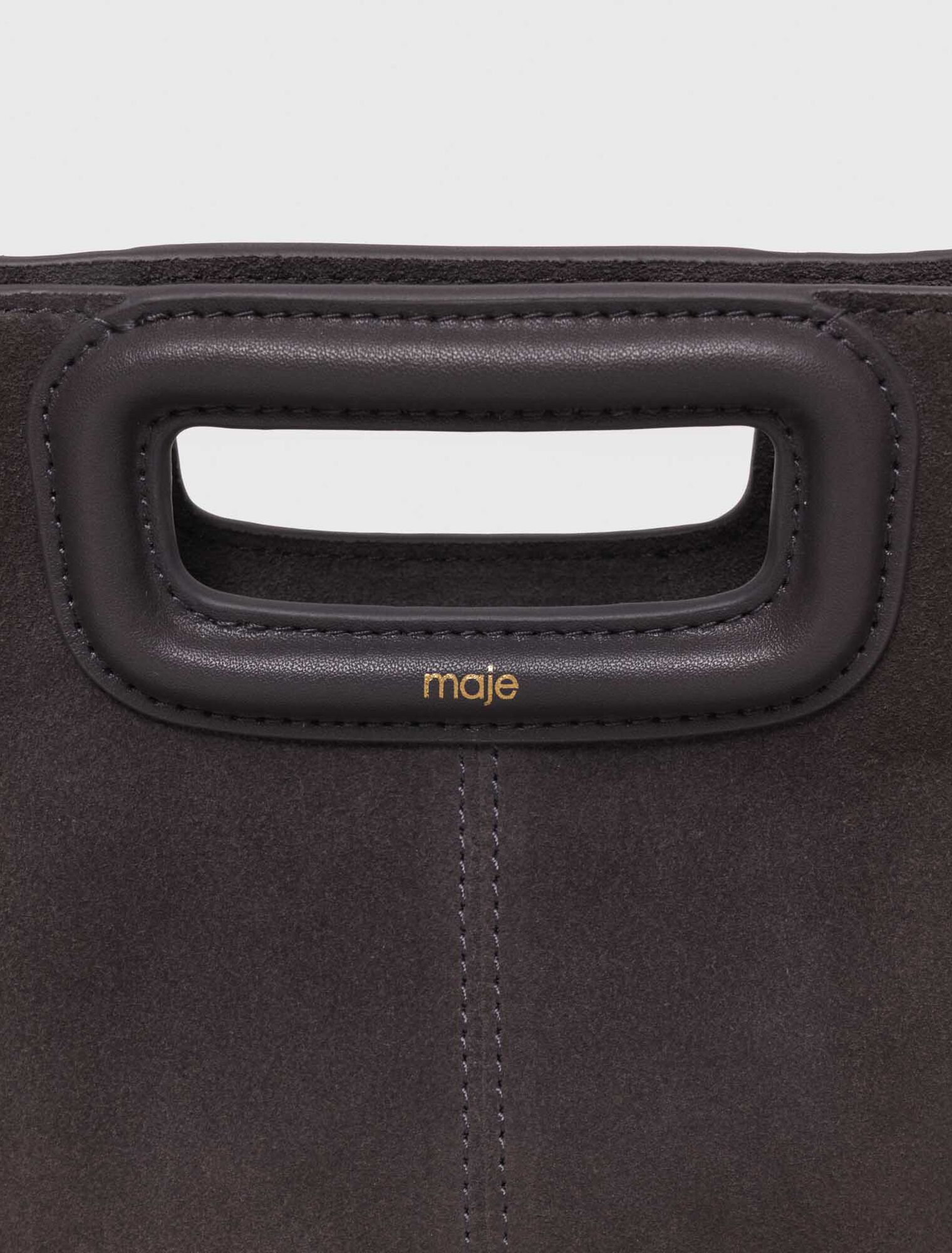 M-Tasche aus Wildleder mit Fransen