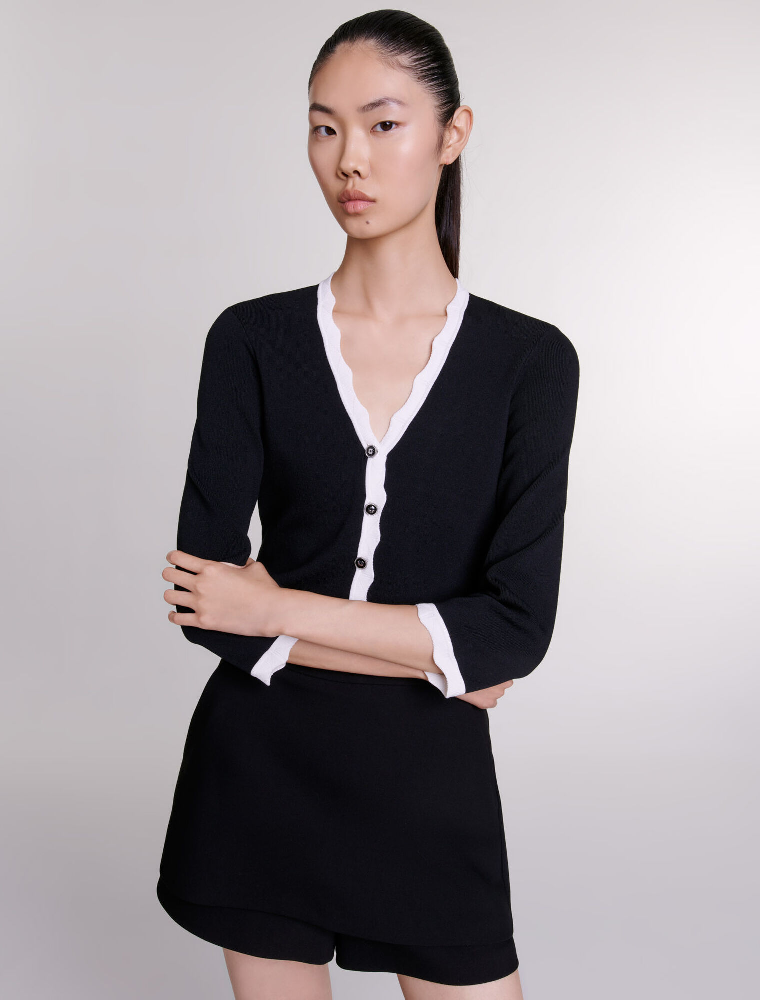 Zweifarbige Cardigan