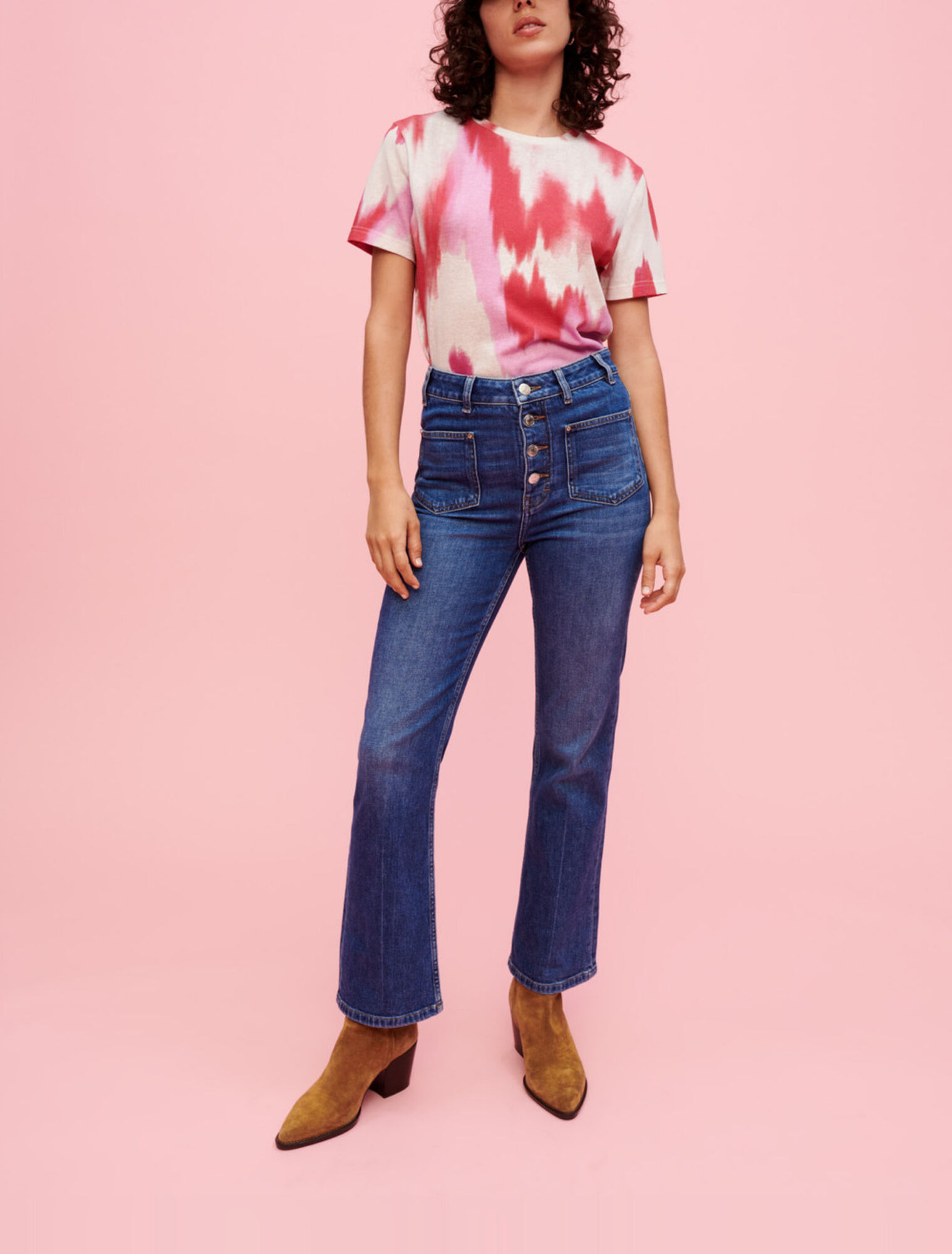 Tie and Dye T-Shirt fuchsia