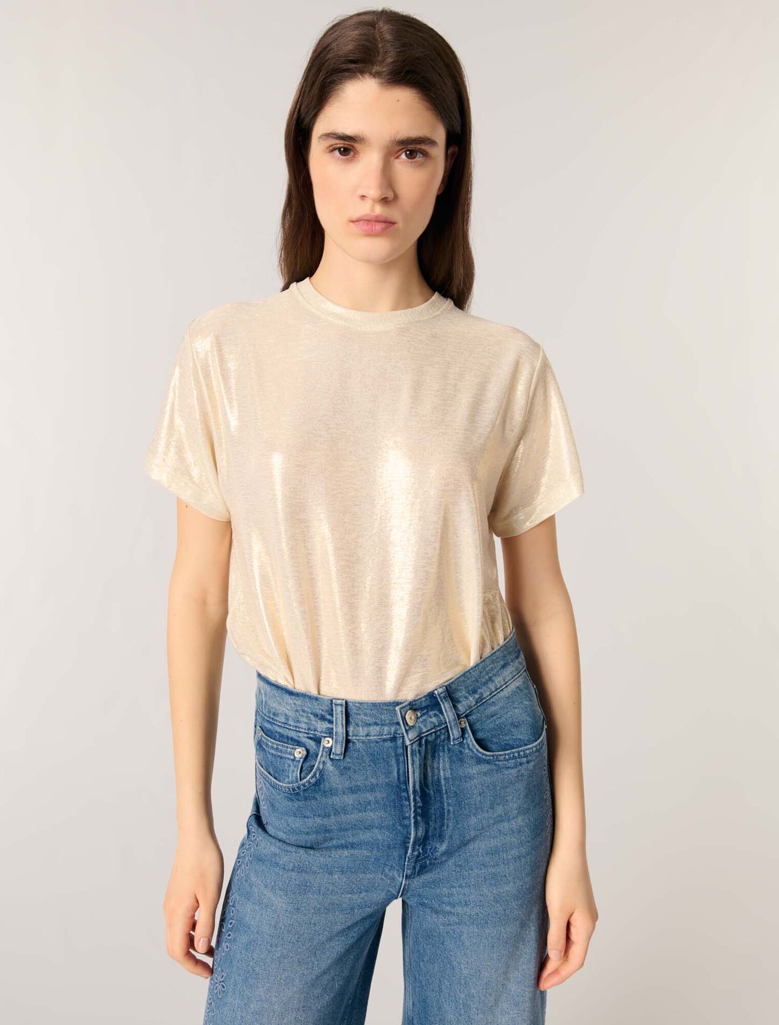 Lamé-T-Shirt