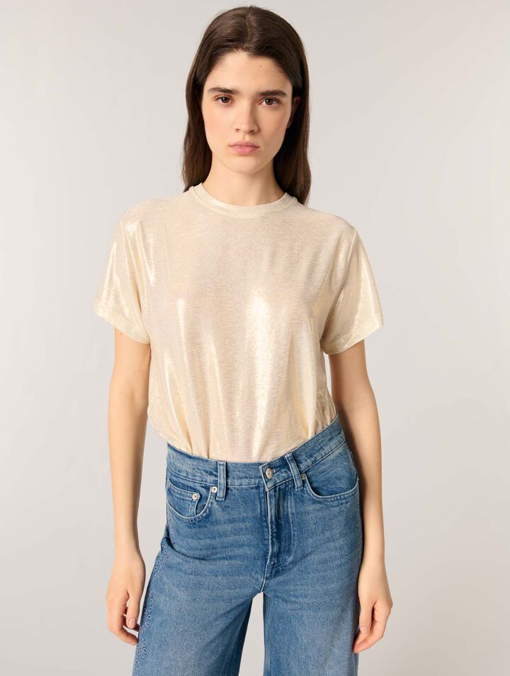 Lamé-T-Shirt
