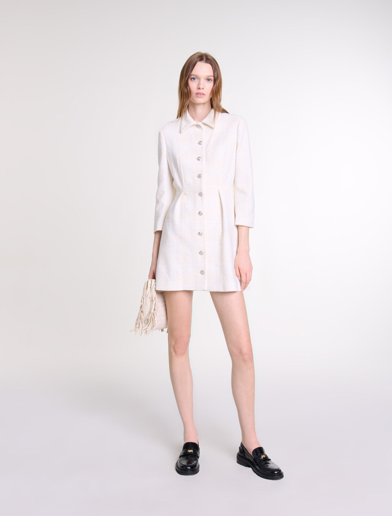 Kurzes Tweedkleid