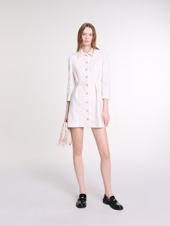Kurzes Tweedkleid