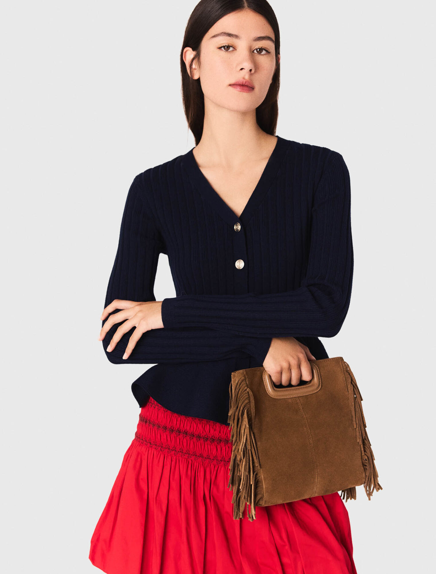 Cardigan mit Schößchen