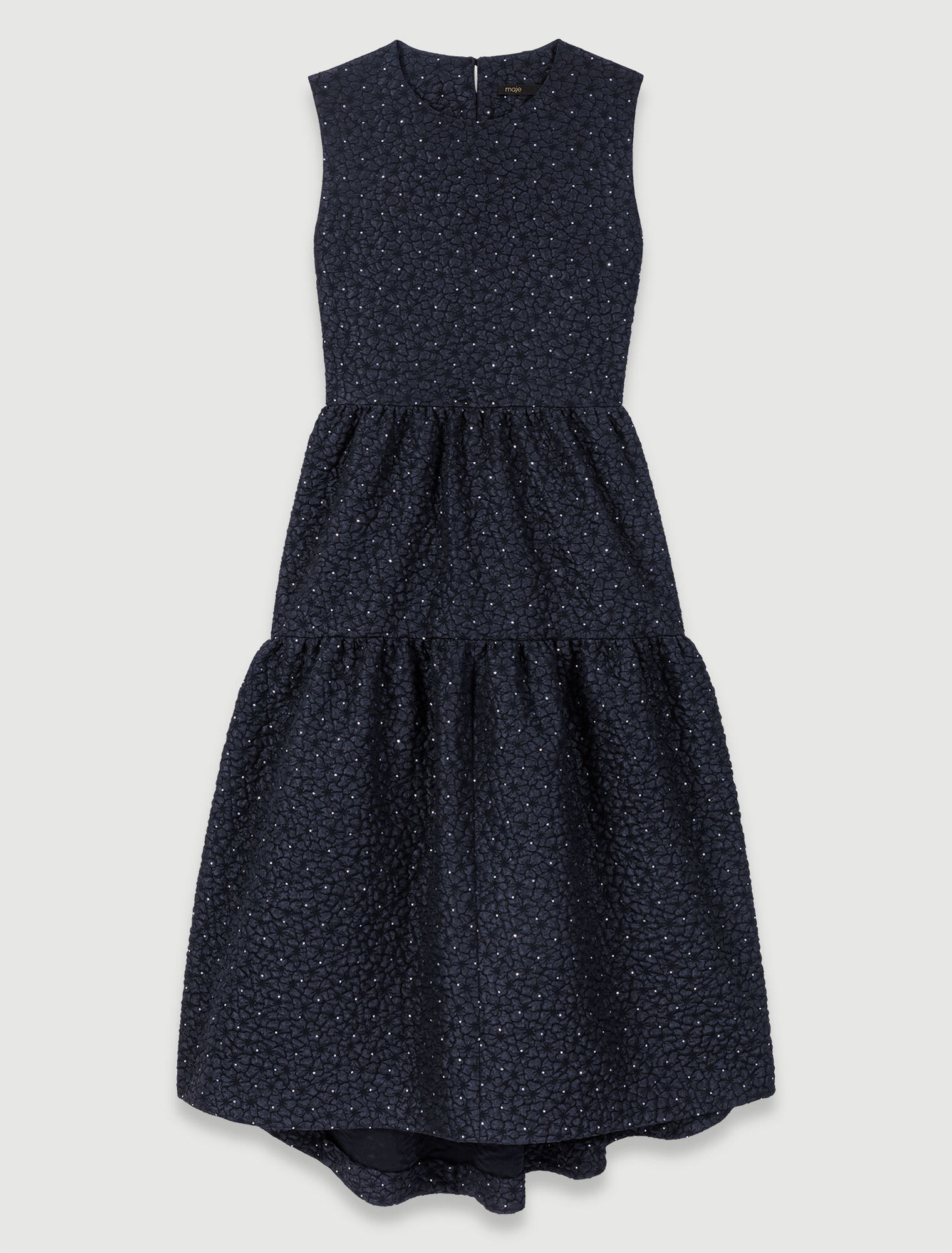 Langes Kleid mit Strass