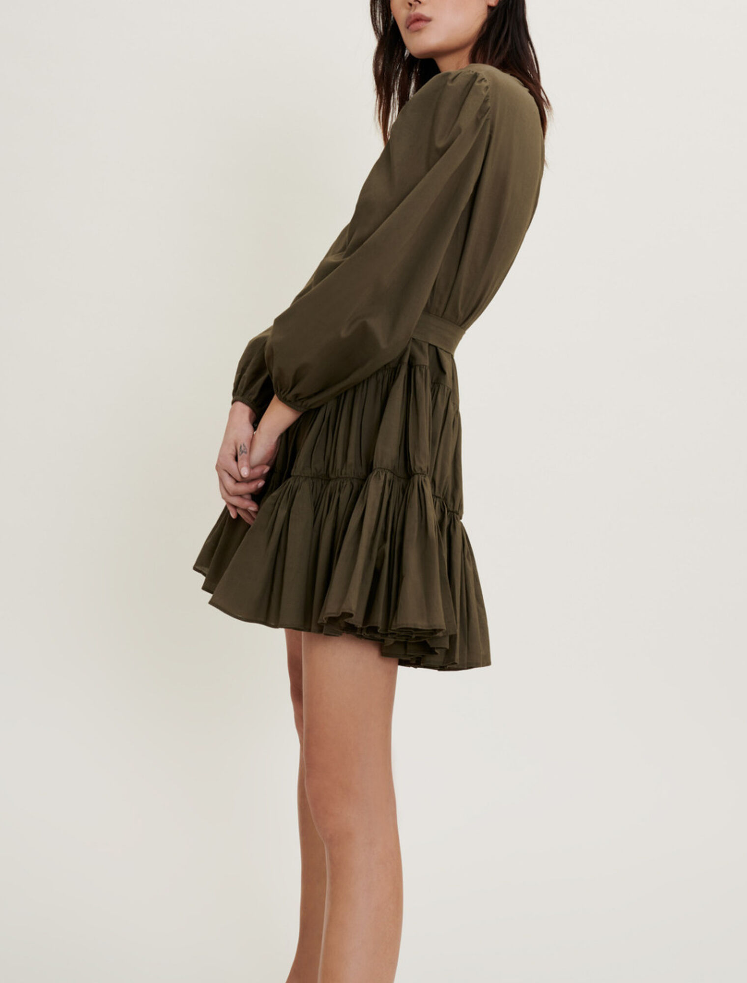 Baumwollkleid mit Gürtel
