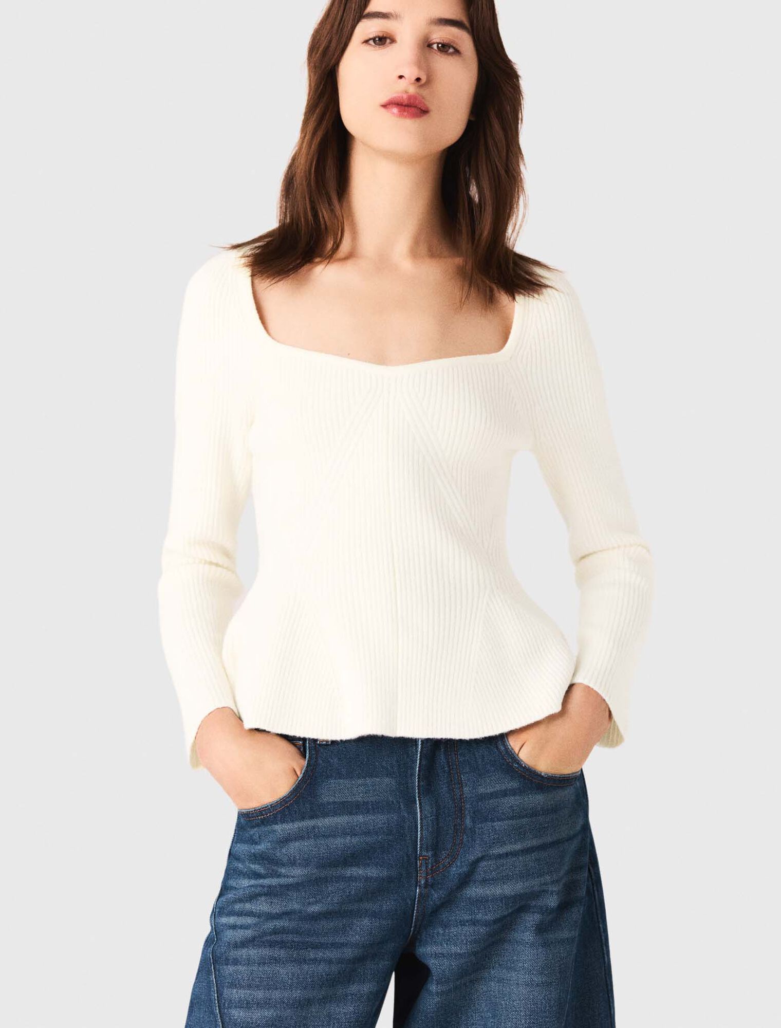 Pullover mit Schößchen