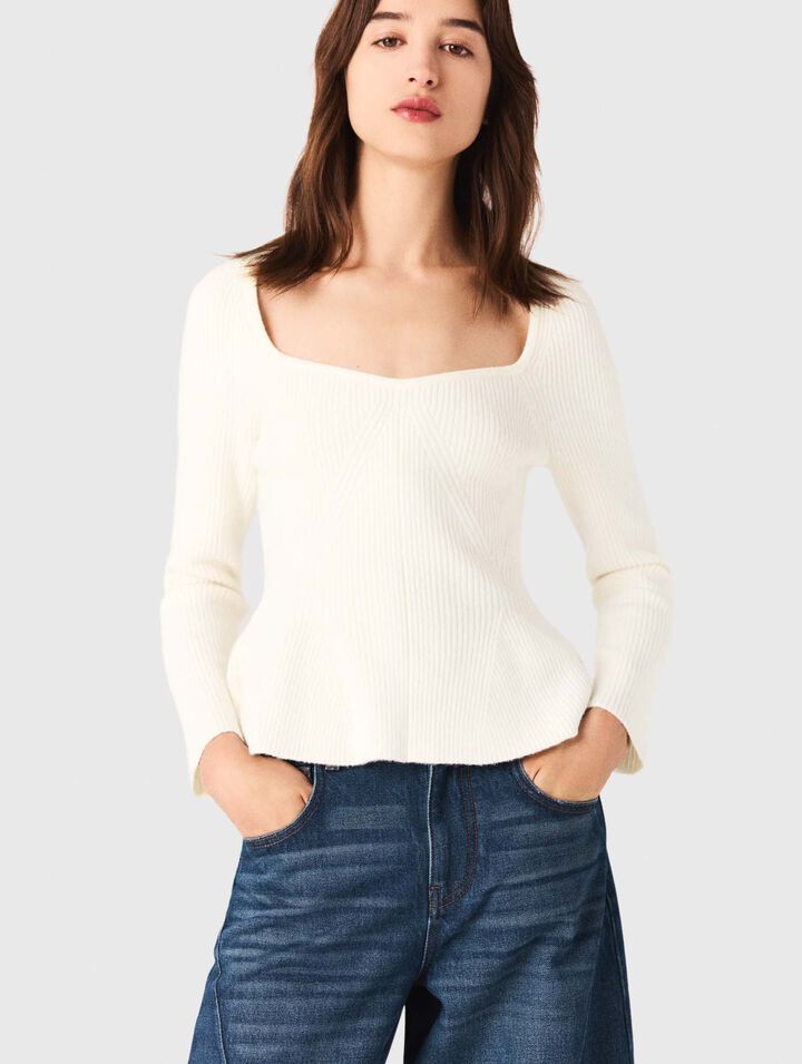 Pullover mit Schößchen