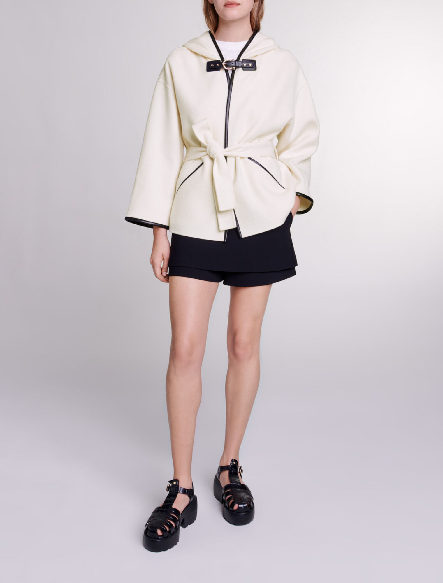 Mantel in Wollcape-Optik