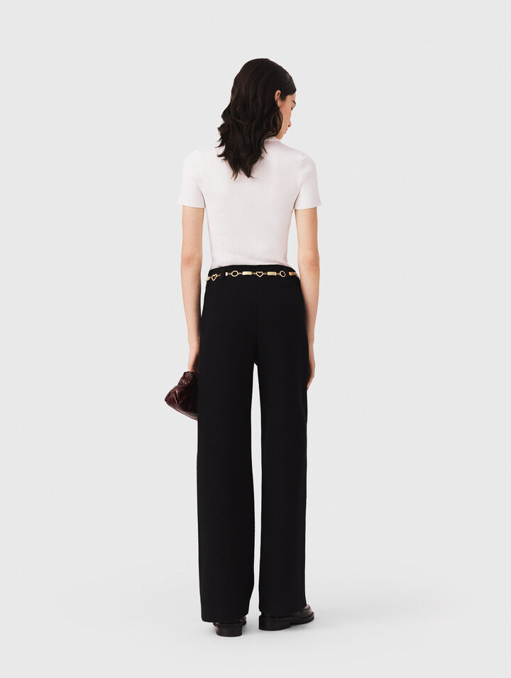 Tweed-Hose mit Lurex