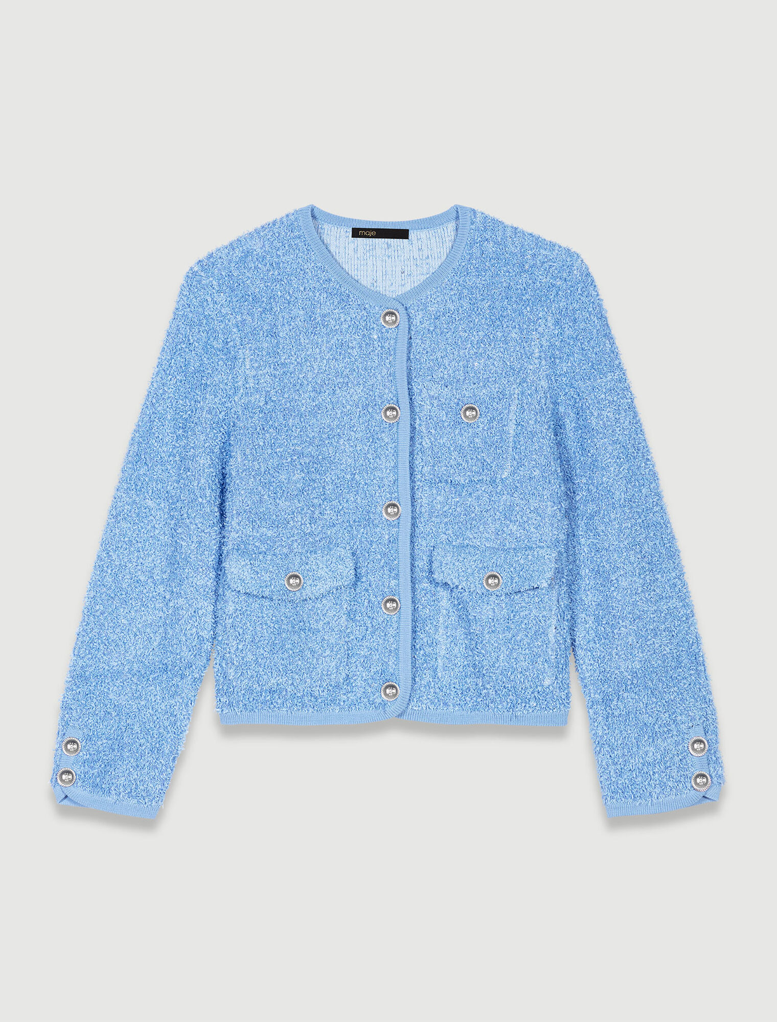 Strick-Cardigan mit Pailletten