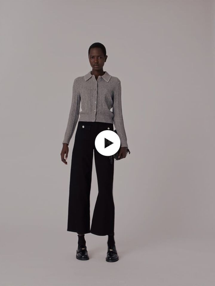 Gerade Jeans mit aufgesetzten Taschen