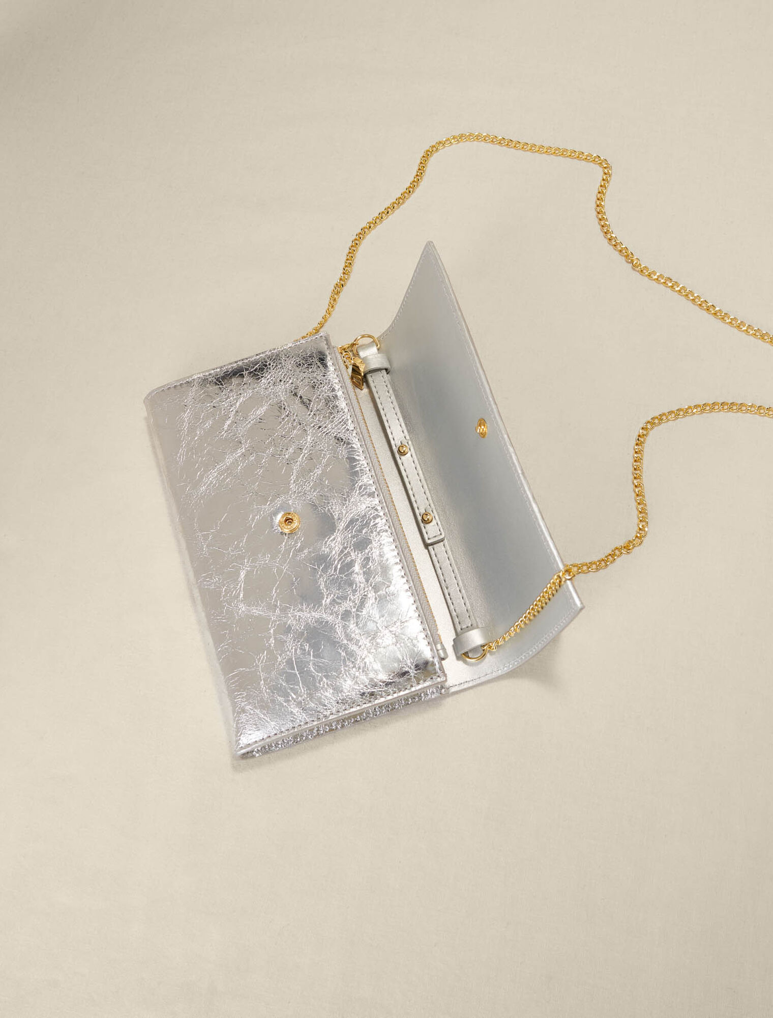 Brieftasche in Metallic-Optik