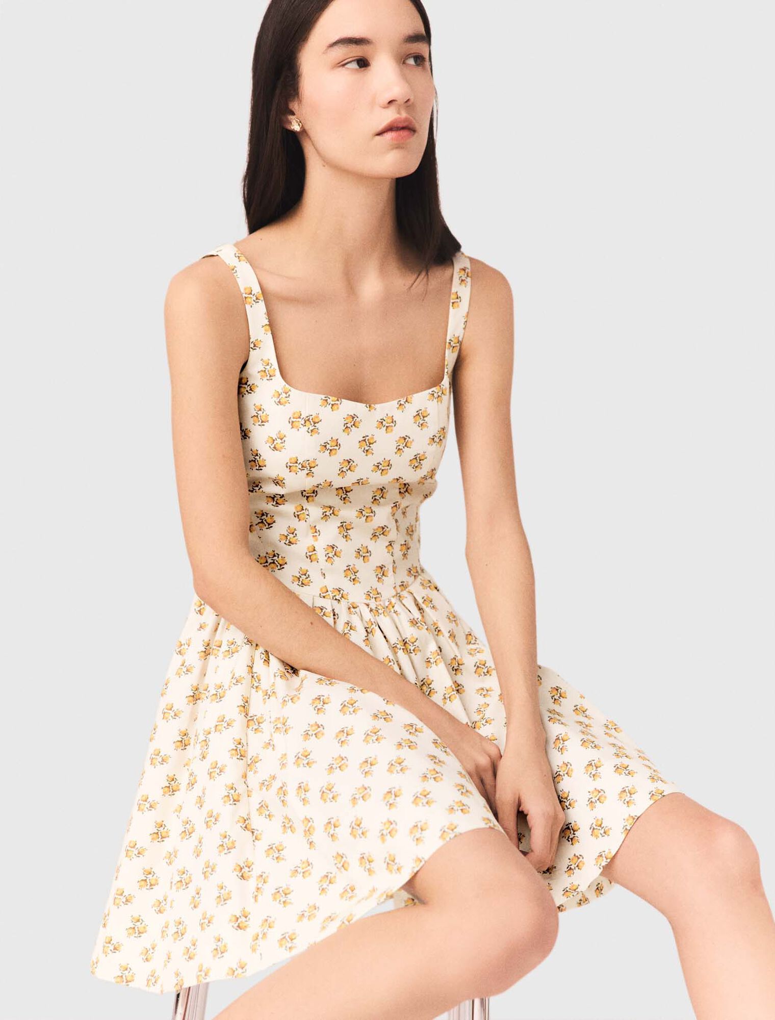 Kurzes ausgestelltes Printkleid