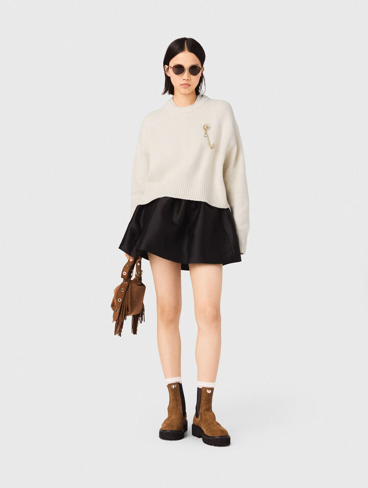 Chelsea-Stiefeletten Veloursleder