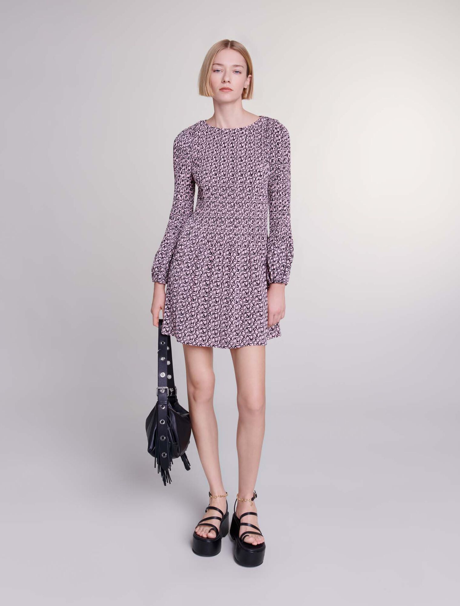 Kurzes Kleid mit Print