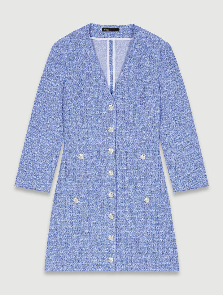 Kurzes Kleid aus Tweed