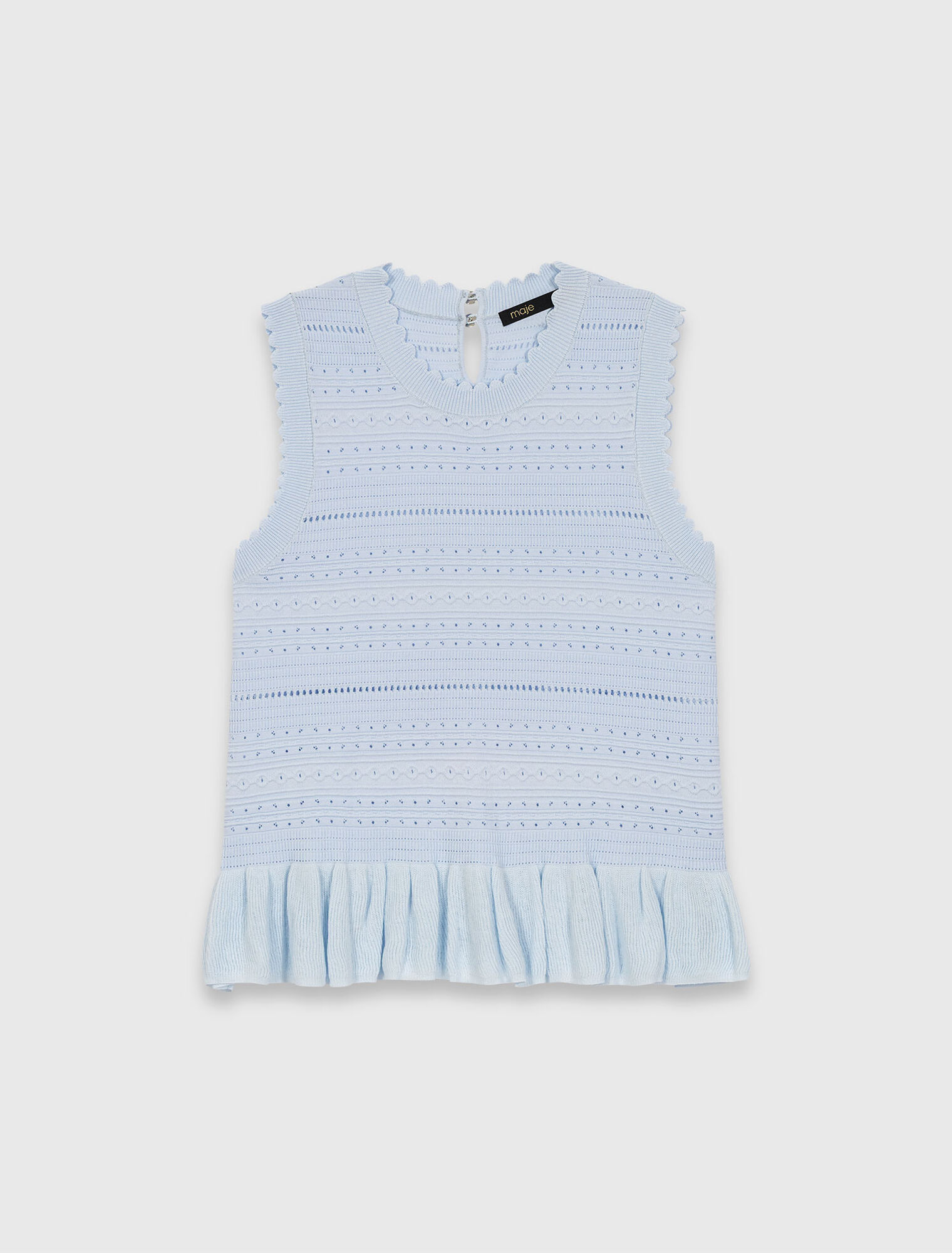 Stricktop mit Volants