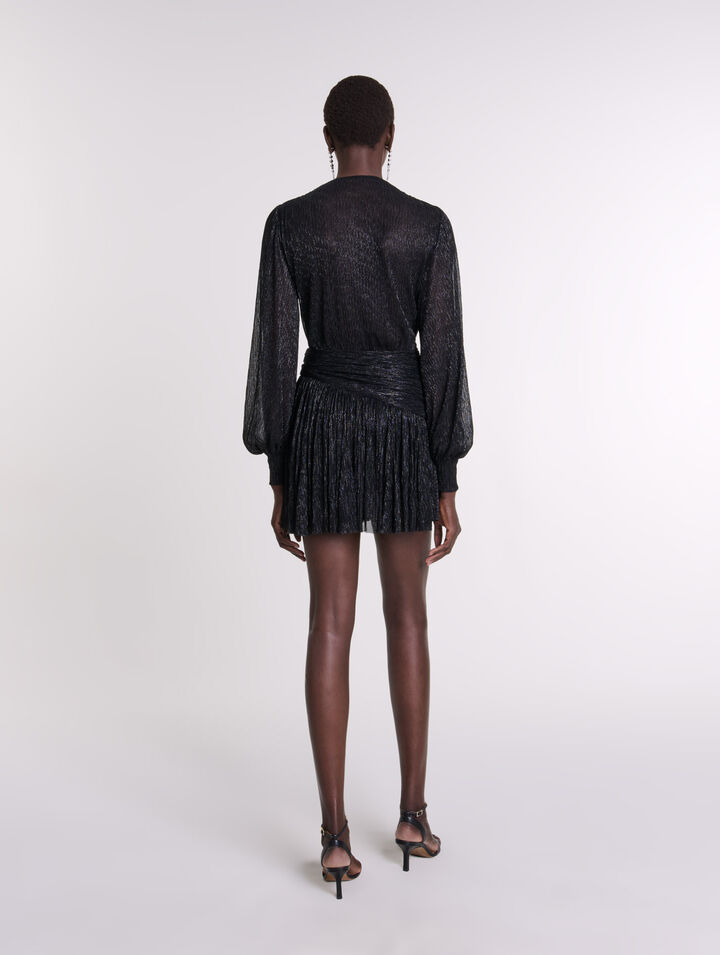 Kurzes Lamé-Kleid