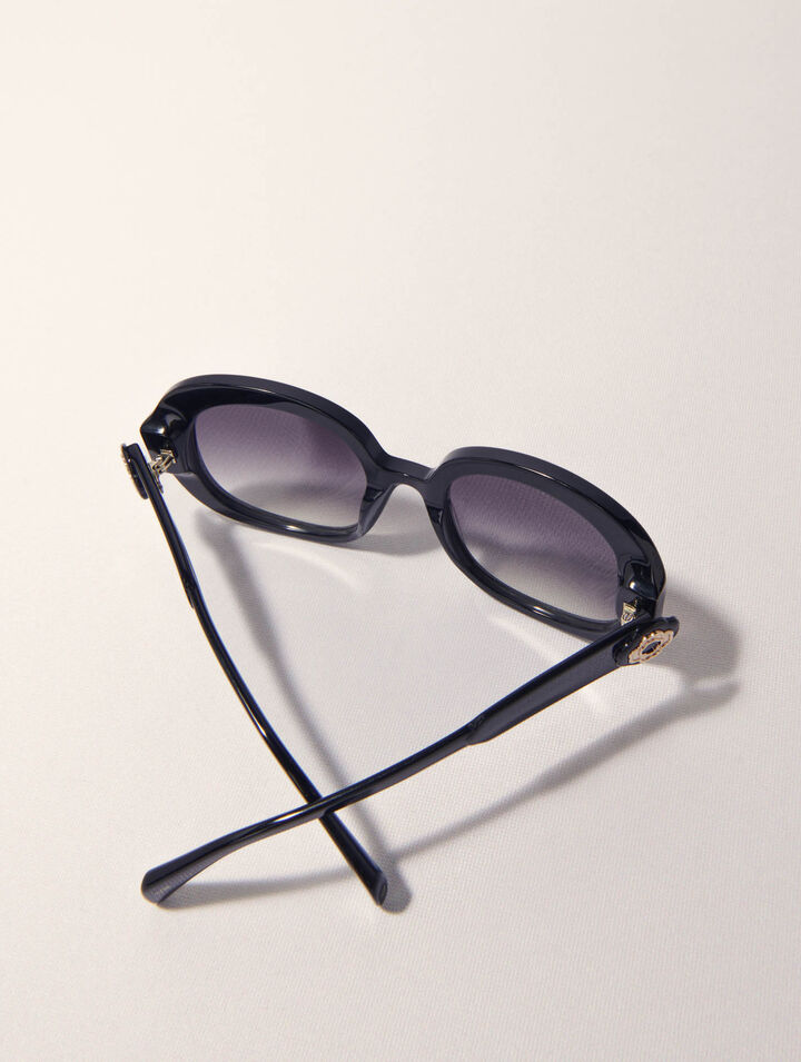 Runde Sonnenbrille aus Acetat
